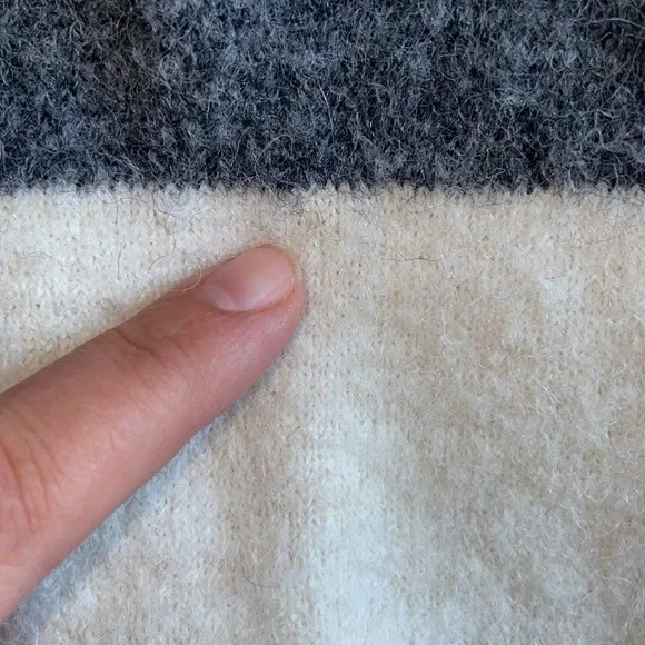 Wilfred Free Cipriana neutral colorblock alpaca wool blend sweater dress - Picture 5 of 14